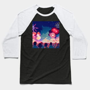 Fireworks Baseball T-Shirt